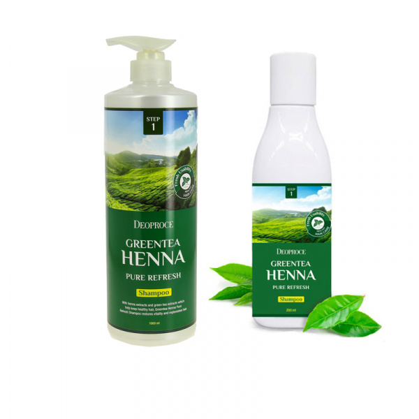 shampun-dlya-volos-s-zelenym-chaem-i-hnoy-deoproce-shampoo-greentea-henna-pure-refresh