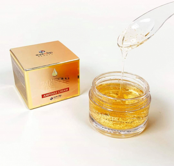 Крем с пептидами и золотом Eyenlip 24K Gold & Peptide Ampoule Cream 1